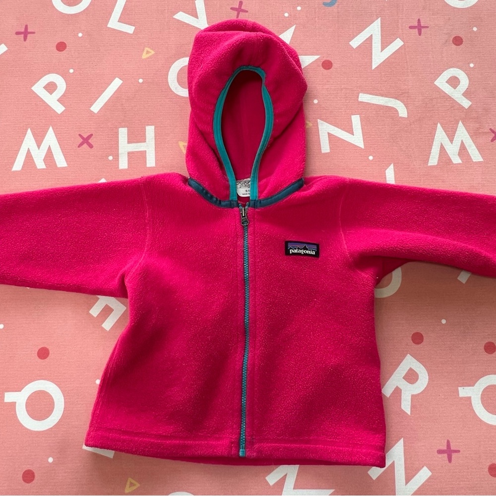 6-12mo Patagonia Fuchsia Fleece Jacket
